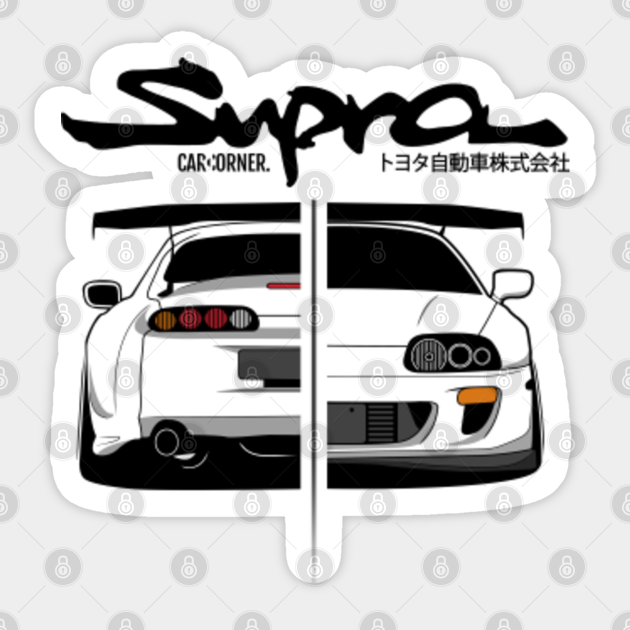 Toyota Supra MK4 CarCorner Supra Sticker TeePublic